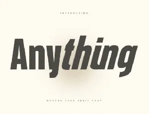 Anything font