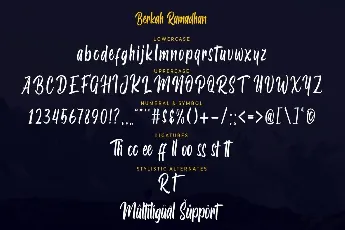 Berkah Ramadhan font