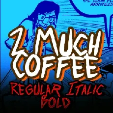 2 much coffee font