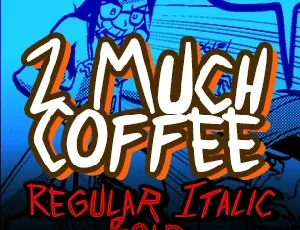 2 much coffee font