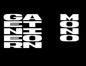 Generation Mono font