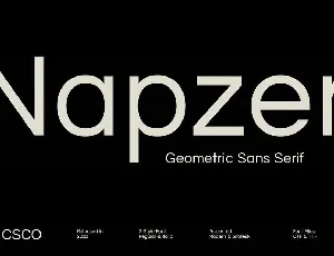 Napzer font