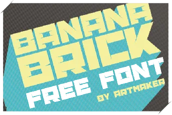 Banana Brick font