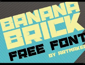 Banana Brick font