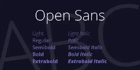 Open Sans font