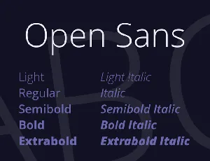 Open Sans font