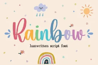 Rainbow Script Typeface font