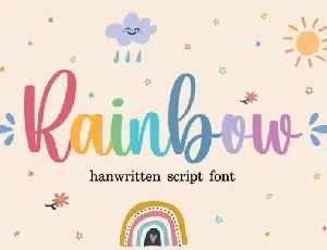 Rainbow Script Typeface font