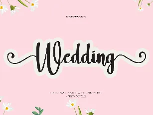 Wedding Calligraphy Typeface font