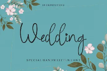 Wedding Cursive Handwritten font