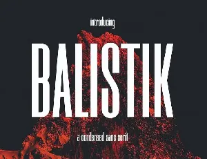 Balistik font