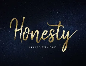 Honesty Script font