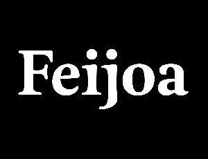 Feijoa font