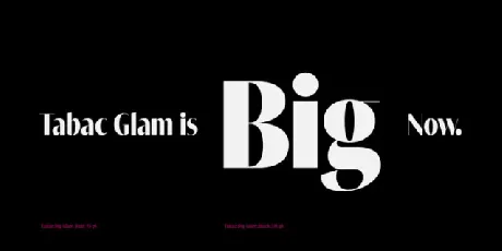 Tabac Big Glam Family font