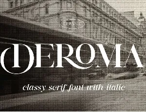 Deroma font