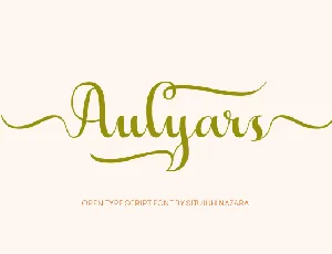 Aulyars font