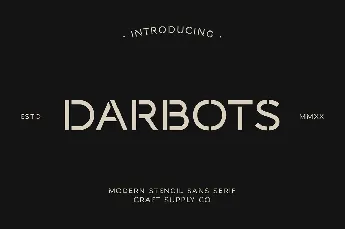 Darbots font