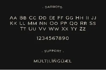 Darbots font