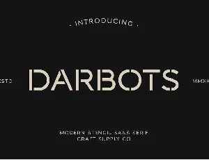 Darbots font