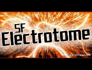 SF Electrotome font