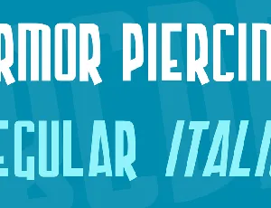 Armor Piercing font