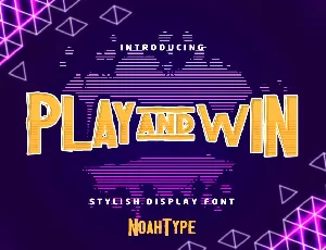 Play and Win font