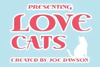 Love Cats Display font