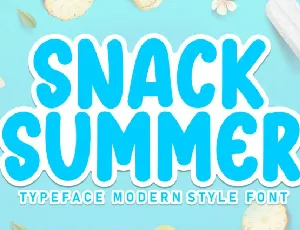 Snack Summer Display font