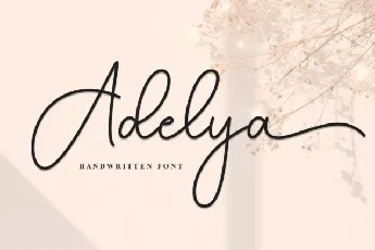 Adelya Handwritten font