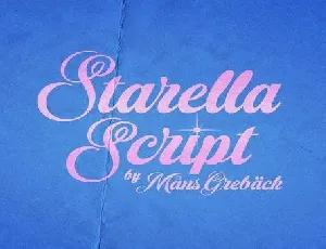 Starella Script font