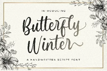 Butterfly Winter font