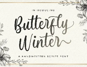 Butterfly Winter font