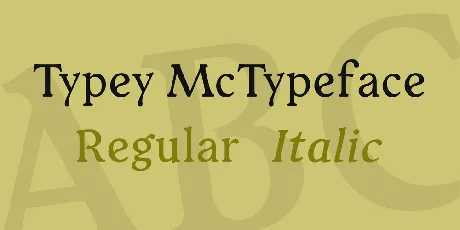 Typey McTypeface font