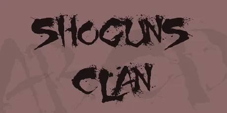 Shoguns Clan font