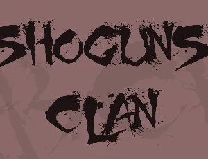 Shoguns Clan font