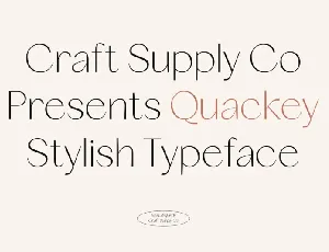 Quackey Sans Serif font