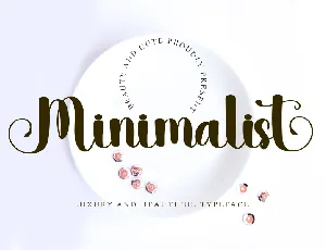 Minimalist Script Typeface font