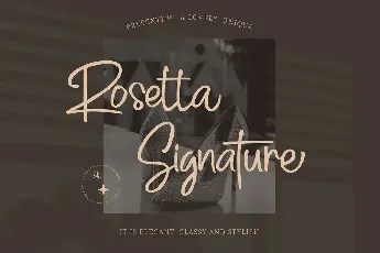 Rosetta Signature font