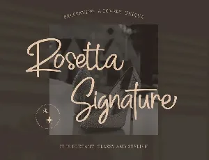 Rosetta Signature font