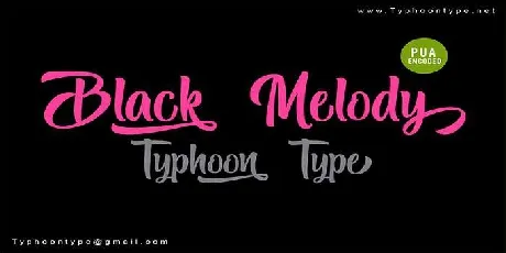 Black Melody font