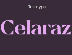 Celaraz Family font