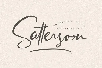 Sattersoon Script font