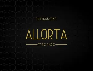 Allorta Sans Serif Free font