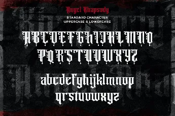 Angel rhapsody font