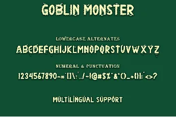 Goblin Monster font