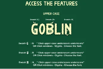 Goblin Monster font