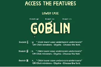 Goblin Monster font