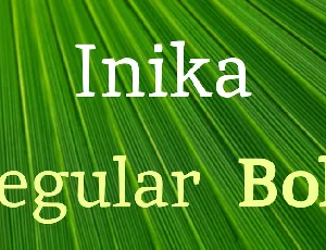 Inika font