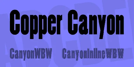 Copper Canyon font