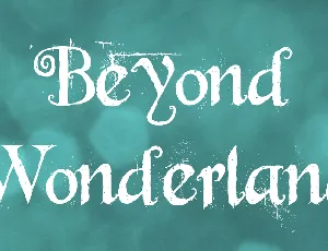 Beyond Wonderland font